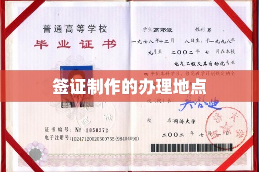 袁州签证制作的办理地点